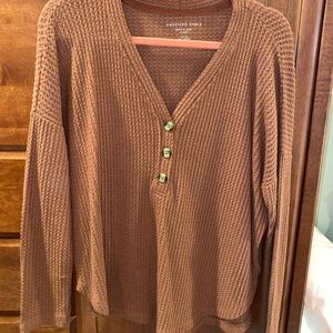 Waffle knit sweater size small